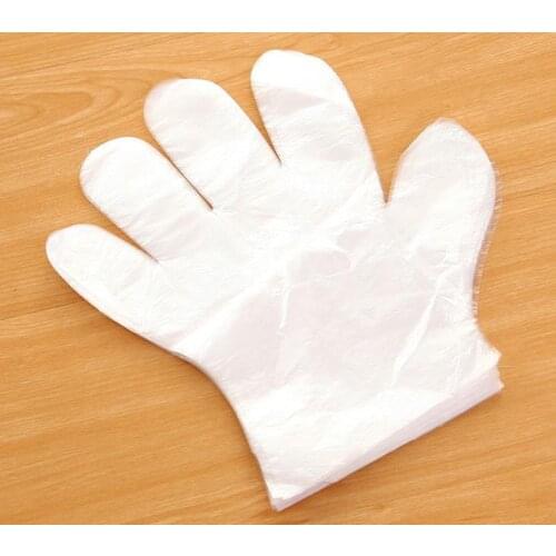 Free shipping Fondant Cake Kitchen thickening disposable gloves pe film beauty transparent hair color hair hygiene clean