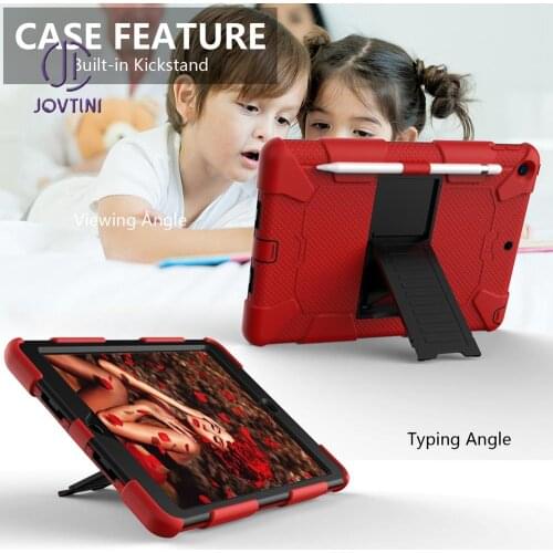 Case For iPad 10.2 2019 2020 Armor Heavy Duty Silicone Hard Kids Tablet Cover For Apple iPad 7th 8th 10.2 inch coque funda