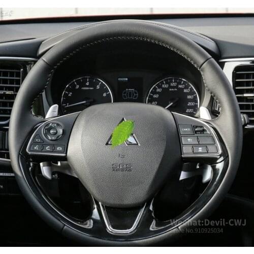 Car steering wheel Cover Breathable Leather for Mitsubishi Outlander 2016 2017 2018 2019 ASX Eclipse car accessories