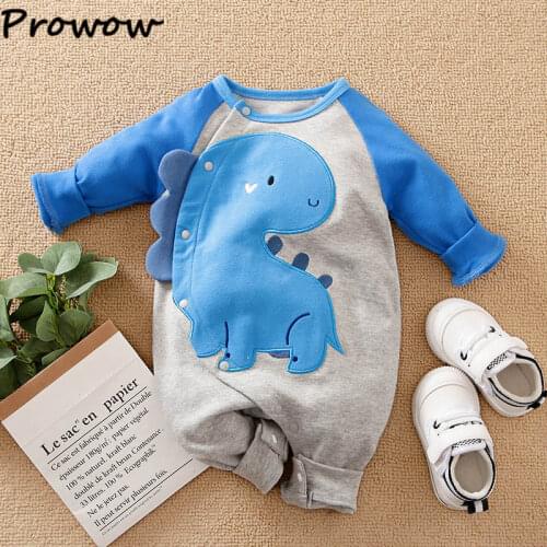 Prowow Cute Cartoon Babys Rompers Griaffe Dinosaur Costume Mens Baby Clothes For Newborn Jumpsuit For Kids Baby Overalls
