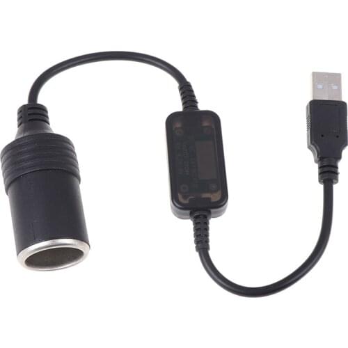 Converter Adapter USB Port 12V Car Cigarette Lighter Socket Female Power Cord