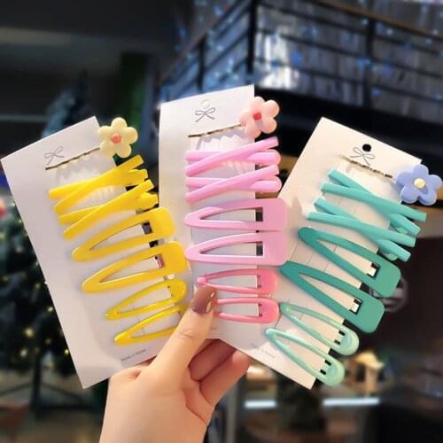 Korean fashion suit ladies flower hairpin hair ring hair accessories little girl headdress hair clip children accessories