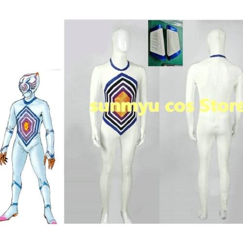 Bakuryuu Sentai Abaranger The Barmia Soldiers Baamia-hei Bad Soliders White Bodysuits Cosplay Costume,Custom Size Halloween