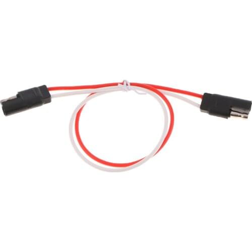 MagiDeal 30x Car Quick Connect 10 Gauge 13" 2-Pin SAE Wire Flat Plug 12V