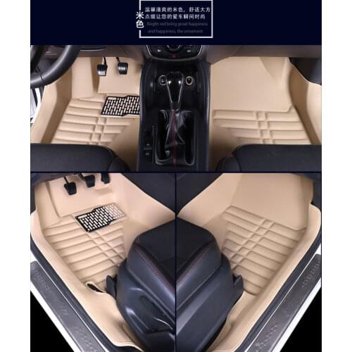 Myfmat custom foot leather car floor mats for vw Gran Lavida Cross Lavida PHIDEON Teramont EOS free shipping black coffee beige