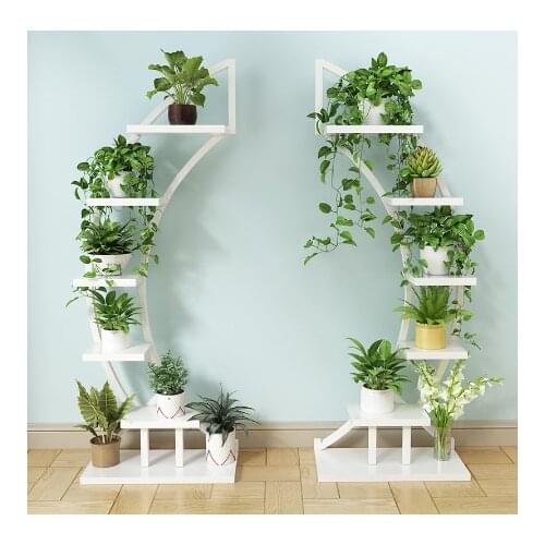 Tieyi living room provincial space flower pot floor type flower stand