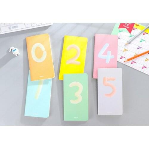 Fresh number Notebook Diary Pocket Notepad Promotional planer work diary office school korean papelaria