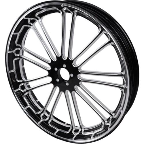 Motorcycle 23"x3.5" CNC Front Wheel Rim Single Disc For Harley Tourin Electra Glide Street glide Road glide Road King 2008-2020