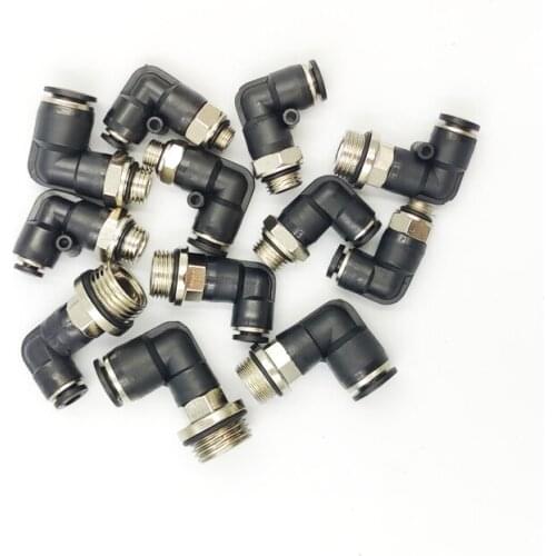 Pneumatic Quick Connector PL 4MM-12mm Hose Tube Air Fitting 1/4" 1/8" 3/8" 1/2"BSPT Male Thread Pipe Coupler with sealing ring