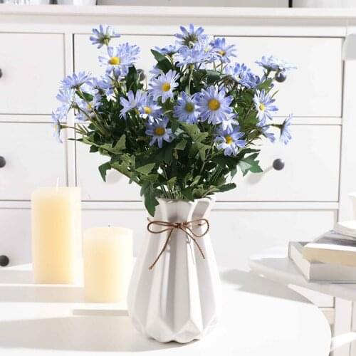 1Bouquet New Arrival Mini Silk Daisy Artificial Decorative Flower Wedding Flower Bouquet Home Room Table Decoration