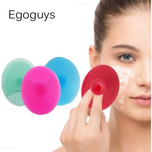 1PC Silicone Cleaning Brush Facial Brushes Baby Bath Massage Pad Face Skin Cleaner Pore Deep Cleansing Brushes Shower Scrub Tool