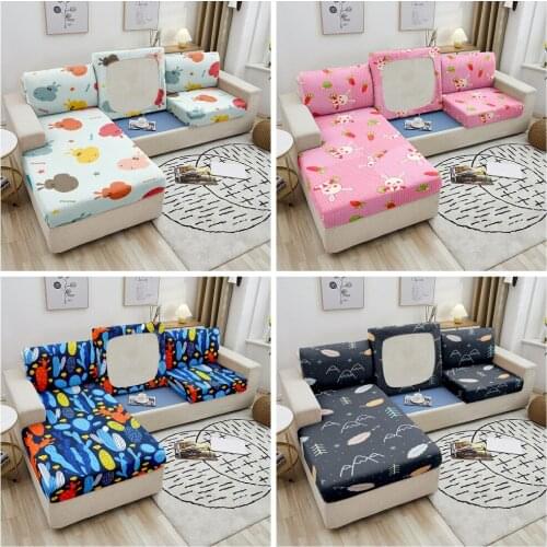 Feather Fabric Sofa Seat Cushion Cover Living Room Furniture Protector Rabbit Elastic Sofa Seat Cover For Corner Sofa Sofa Cover