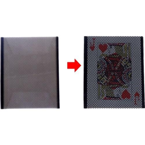 Funny WOW Card magic tricks Wonderful Vanish WOW 1.0 Illusion Poker Change Sleeve Close-Up Street Magic props