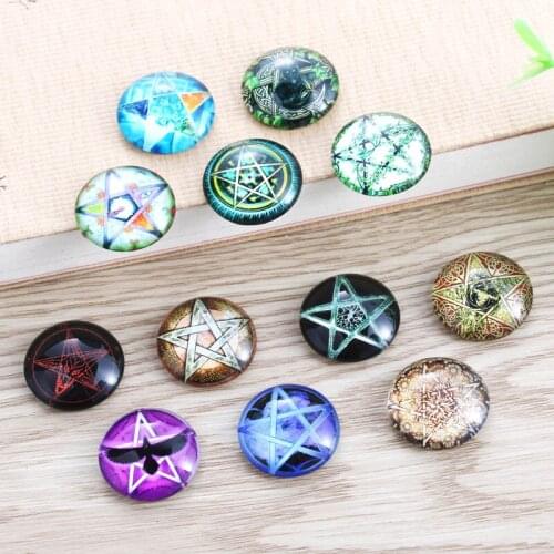 10pcs/Lot 12MM/16MM/18MM/20MM/25MM MIxed Colorful Fashion Photo Glass Cabochons Mixed Color Cabochons For Bracelet Earrin