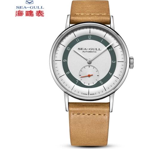2020 New Seagull Mens Watch automatic mechanical watch belt waterproof simple casual mens watch national series 819.93.6098
