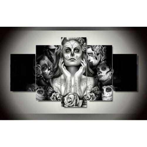 5 pc canvas art picture Fashion beauty painting modern pictures on the wall for the kitchen home wall art decoration Waterproof