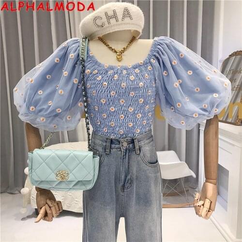 ALPHALMODA Women's Blouses And Shirts