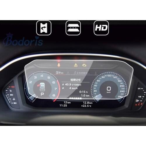 Car Navigation Tempered Glass Screen Film Driving Computer DVD LCD Dashboard Touchscreen Sticker For Audi Q3 2019 Accessories