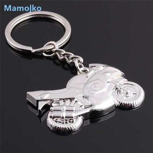 Mamojko Simple Smooth Motorcycle Key Chain For Man Women Fashion Bag Buckle Key Holder Charm HandBag Pendant Key Rings Gifts