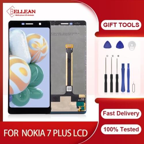 Catteny Promotion New 6.0Inch For Nokia 7 plus LCD E7 Plus TA-1062 TA-1046 TA-1055 Display Touch Screen Digitizer Assembly