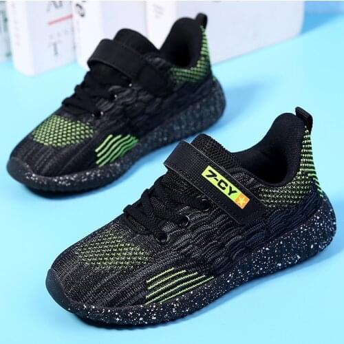 Kids Sport Shoes for Boys Running Shoes 2021 New Mesh Breathable Children Casual Sneakers Soft Sole Child Platform Light Shoes