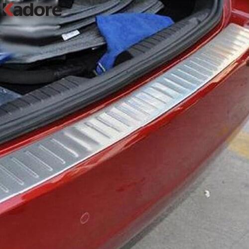 For Chevrolet Chevy Cruze Sedan 2009 2010 2011 2012 2013 2014 Stainless Steel Outer Rear Trunk Bumper Cover Trim Car Accessories