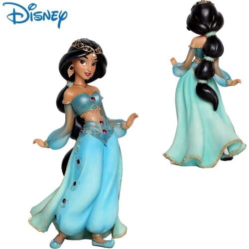 Disney Genuine Jasmine Anime Figures Princess Collection Resin Model Toys Boxed Action Figure Kids Birthday Gift Cute Ornaments