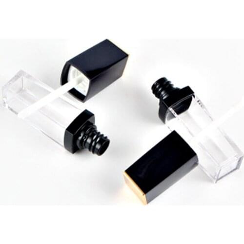 Hot New DIY Lip Glaze Tube High Grade Square Makeup Lip Gloss tube Plastic Refillable Bottle Cosmetic Container 50pcs/Lot