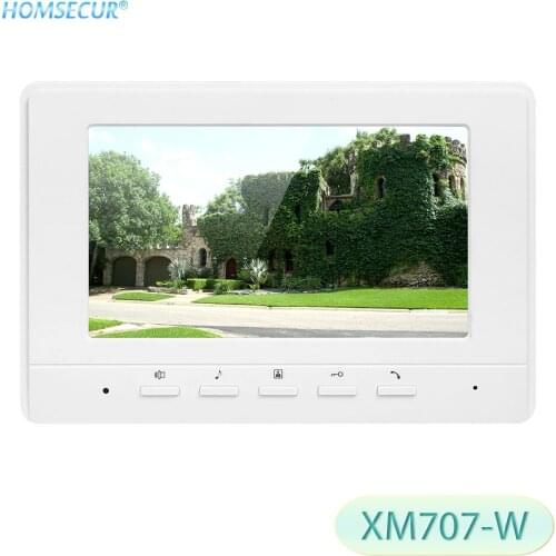 HOMSECUR 7inch Indoor Monitor XM707-W For Video Door Phone Intercom System