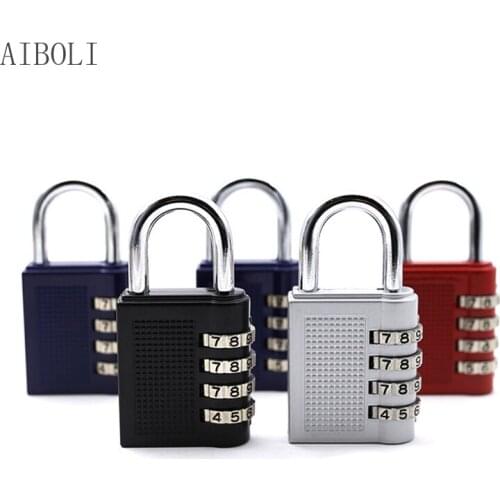 Combination Padlock for Gym School Employee Locker Toolbox Case Hasp and Storage Combination Lock Padlock 4 Digit Padlock