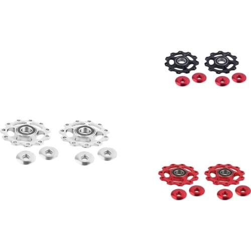 2Pcs 11T MTB Bicycle Rear Derailleur Pulley Jockey Wheel Bike Guide Roller Idler Part Cycling Accessory