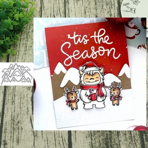 Metal Cutting dies Snow mountain Die Cut Scrapbooking Paper Craft Handmade Card Punch Art Cutter Decorative Stencil