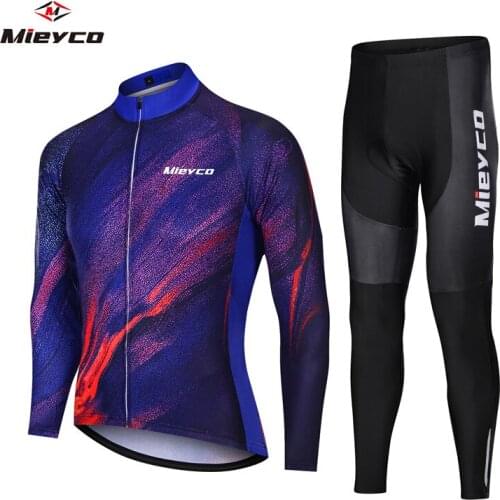 Mieyco New Pro Cycling Jersey Long Sleeve MTB Bicycle Clothing Ropa Ciclismo Hombre Breathable Quick Dry Bib Sets Spring Autumn