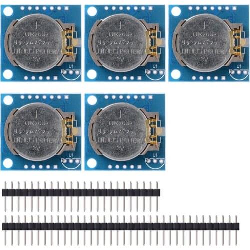 5PCS I2C Tiny RTC DS1307 Real Time Clock Module AT24C32 Board for Arduino TE187