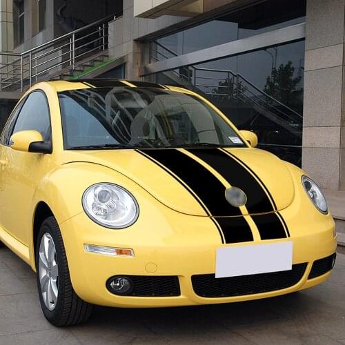 Car Hood Bonnet Roof Rear Stripes Sticker Body Kit Decal for Beetle Volkswagen Accessories 2002 2003 2004 2005 2006 Car Styling