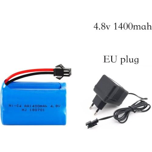 4.8v 1400mah Ni-Cd Battery + 4.8v USB Charger Nicd AA rechargeable battery pack for RC cars RC boat toy Battery 1400mah Ni-Cd