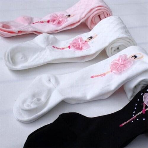 New Arrival Spring Cotton Girl Ballet Dance Tight Cute Kids Velvet Soft Stocking Children Princess Pantyhose Sock