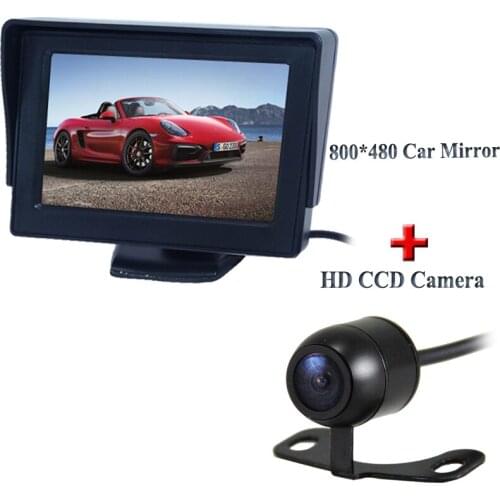New Car Parking Assistance System 4.3" LTF LCD HD 800*480 Car Monitor + HD CCD Rear view camera