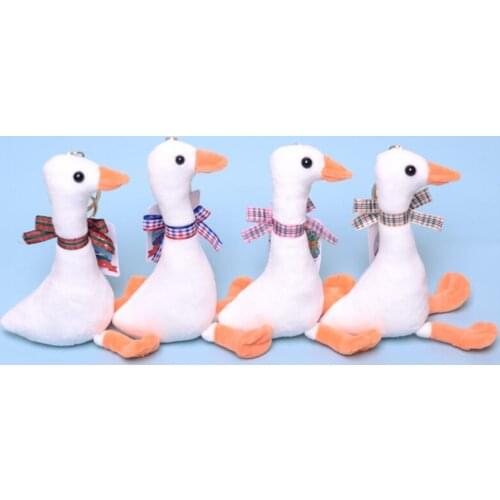 Lovely White Goose Plush Toys Doll Internet Celebrity adorkable Geese Stuffed Toy Hanging Pendant Nice Gifts Size 16cm 4 Types