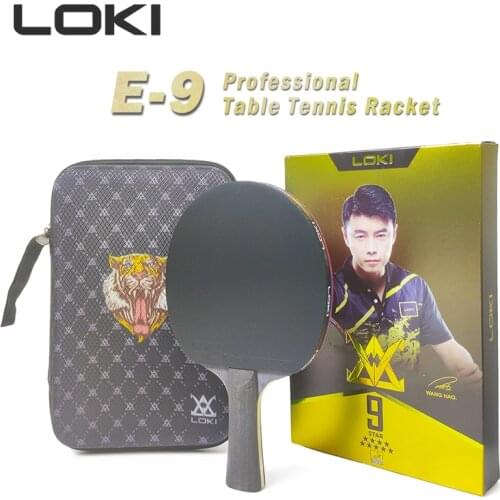Loki 9 Star Professional Ping Pong Racket Attack-Loop High Sticky Table Tennis Racket Carbon Blade Paddle