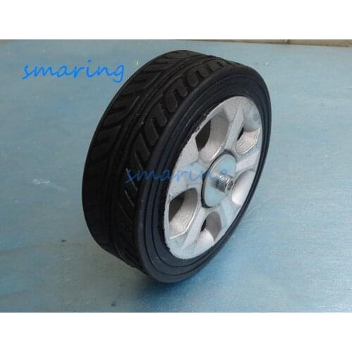 125mm Rubber Wheel Non-Slip Big Foot Climbing Stairs Robot Tire For Obstacle Smart Car Chassis DIY Parts