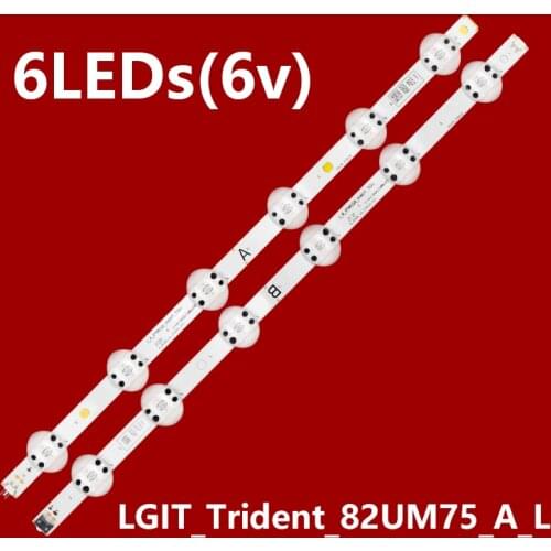 2PCS LED Backlight Strip For LGIT_Trident_82UM75_A_L/B_L LGIT_82UM75-R2