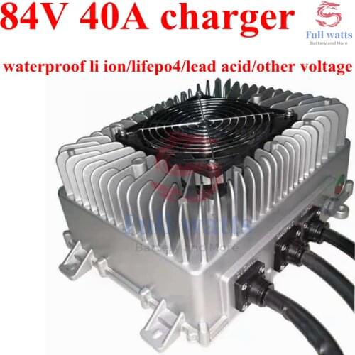 84V 40A charger 28S 102.2V lifepo4 23S 96.6V lithium ion 35S 98V LTO lead acid smart charger customize voltage charger 400AH