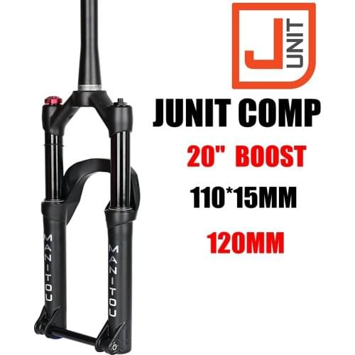 20” Bicycle Suspension Fork BOOST MANITOU MACHETE JUNIT COMP Youth-Size 110*15MM 1.5” Tapered Easily Adjustable Air spring ABS