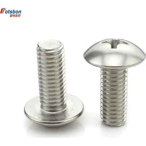 M2/M2.5 Cross Recessed Mushroom Counter Pan Head Screw Flat Tail Screws Phillip Plaine Inox Puntas Rvs Vis Inoxydable Viti BS450