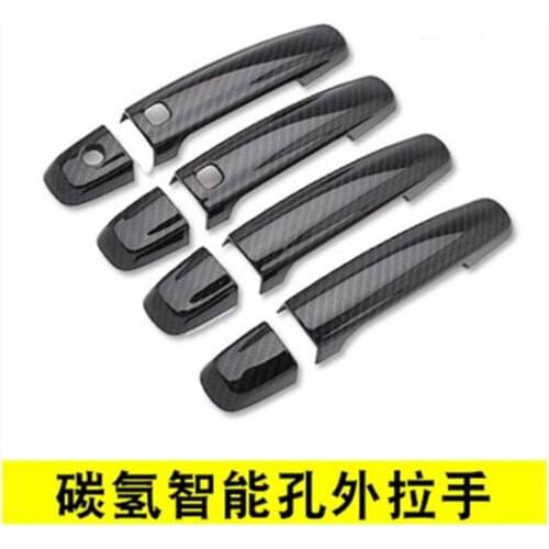 High-quality ABS Carbon Fiber Pattern Chrome Interior Door Handle Cover For Suzuki vitara 2007--2018