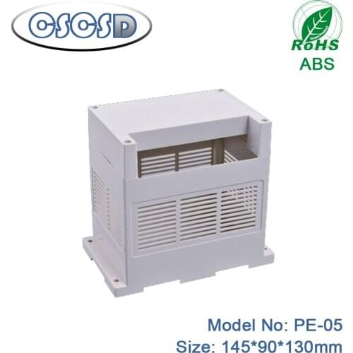 1pcs/lot 145*90*130mm electrical box power enclosure boxes industry use amplifier enclosure din rail plc ABS enclosre