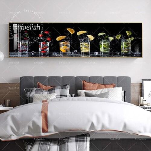 1 Pieces Fresh Ice Drinks Modern Home Decor Food Wall Pictures For Dinning Room Kitchen HD Canvas Paintings Restaurant Posters