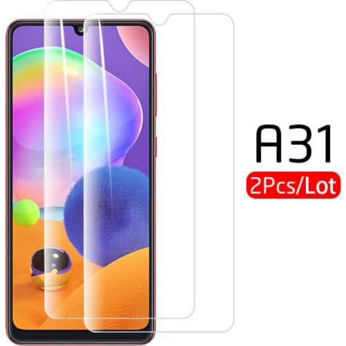 2Pcs Ultra Thin Samsun A41 Glass For Samsung Galaxy A31 Protective Glass on Galaxi A31 A315F A 31 Screen Protector Pelicula Film