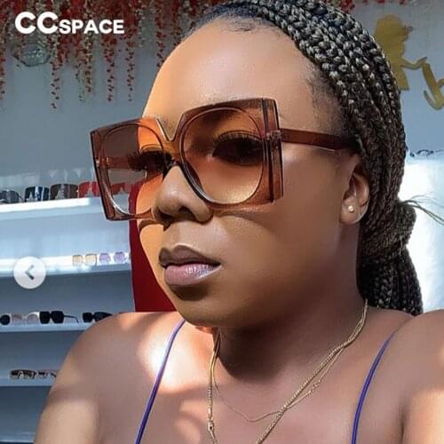 46926 Ins Square Big Frame Three-Dimensional Sunglasses Street Fashion Fashion Mens and Womens Shade Uv400 Retro Black Cool